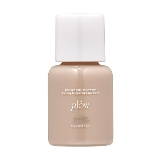 glow mini breathable blemish balm #one | medium-coverage bb cream & tinted moisturizer | skincare-like finish with green tea leaf water infusion | healthy radiant non-comedogenic | 0.2 fl oz