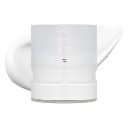 glow aloe barrier support moisturizer,face moisturizer, korean skin care, soothing & hydrating, fortified with ceramide np and niacinamide, enriched with aloe vera leaf water, 1.69 fl oz
