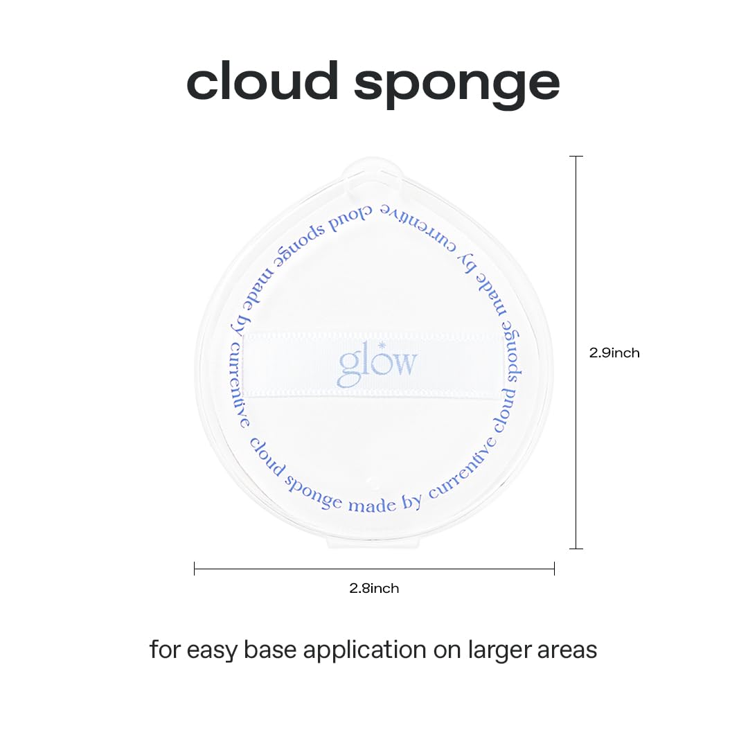 glow cloud sponge 3EA | featuring skin-friendly rubycell | puff-shaped sponge that effortlessly simplifies makeup application, perfect makeup sponge for quick and even application, 0.13 lbs