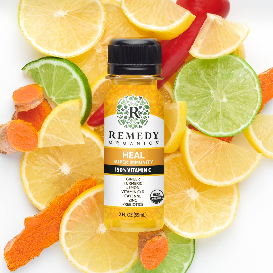 Remedy Organics Immunity Plus Shot, Protect Me | Boost Energy, Brain Function, Detoxification, and Metabolism | Brain Juice | Certified-Organic Ingredients