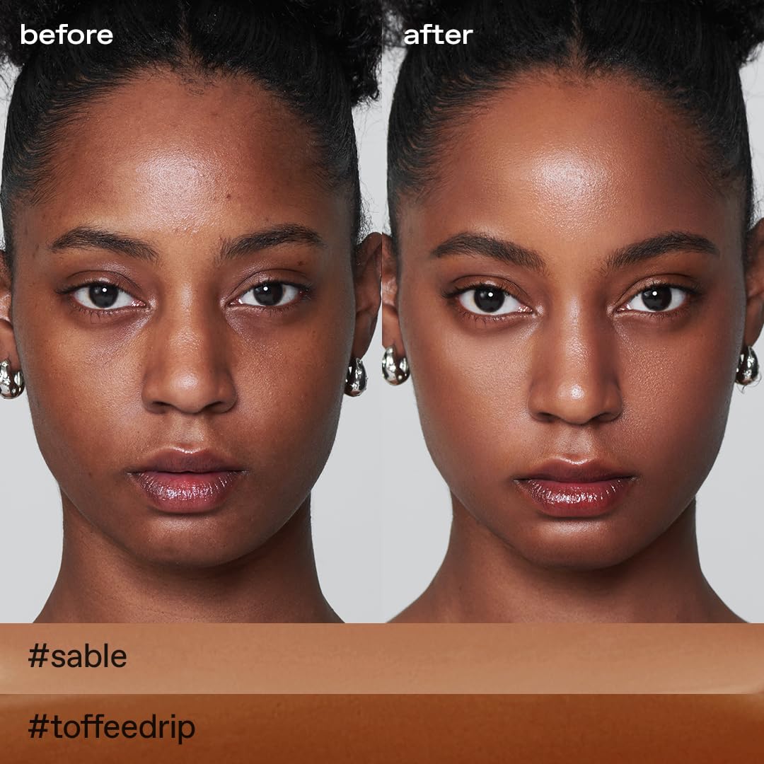glow not dry concealer #light #rosysalmon, covers under-eye circles & blemishes, full-coverage, dual-color&use, melt-in texture, 0.4 oz