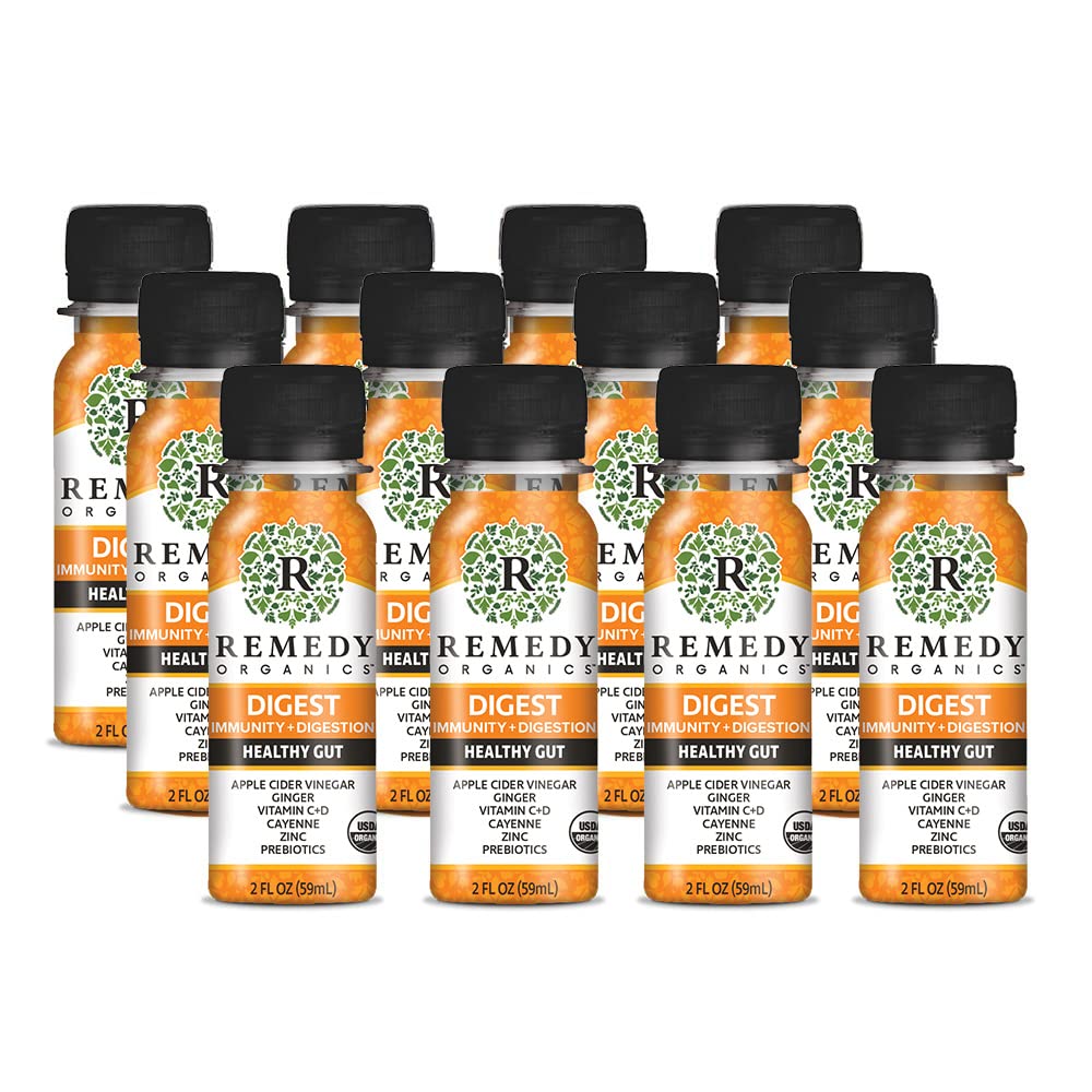 Remedy Organics Immunity Plus Shot, Protect Me | Boost Energy, Brain Function, Detoxification, and Metabolism | Brain Juice | Certified-Organic Ingredients