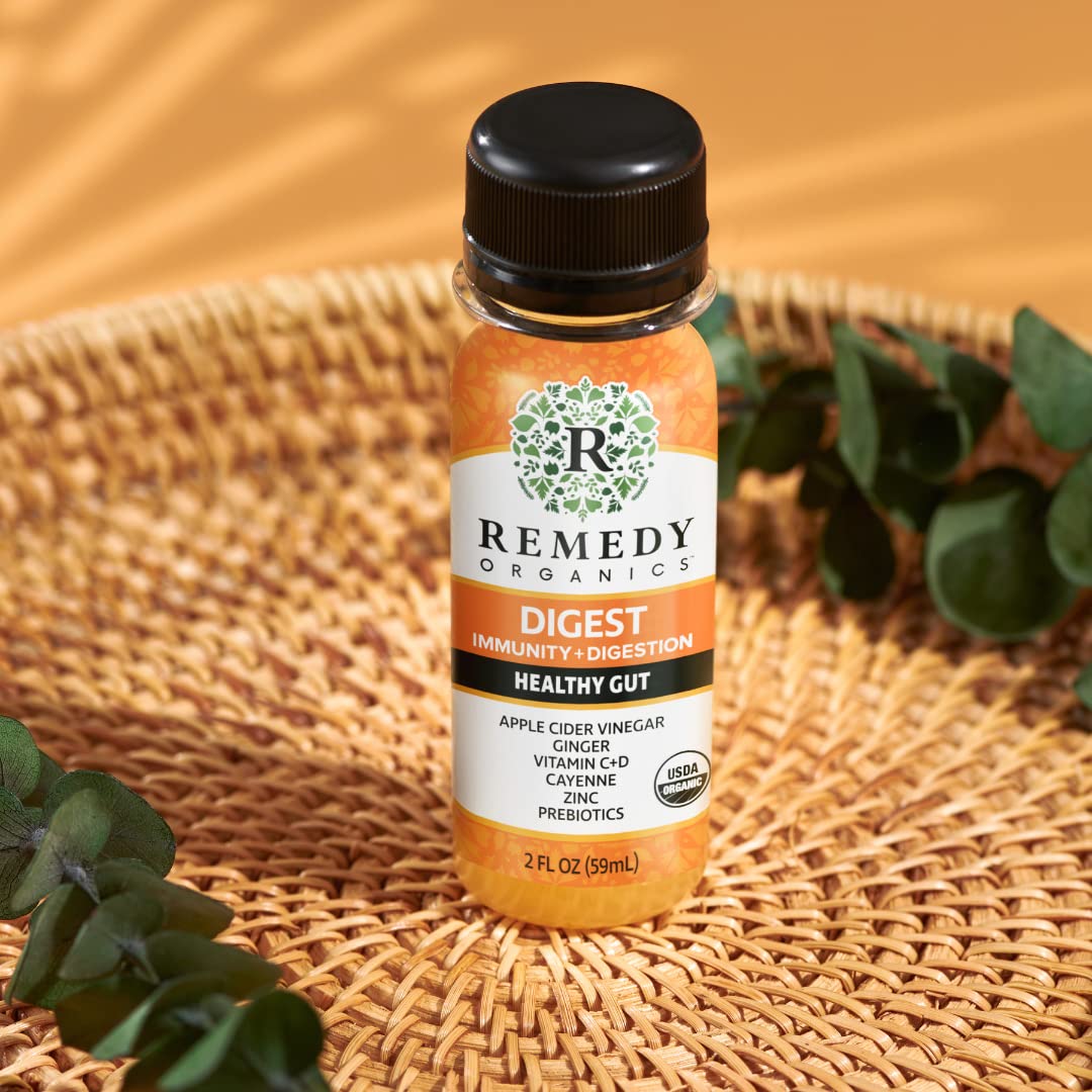 Remedy Organics Immunity Plus Shot, Protect Me | Boost Energy, Brain Function, Detoxification, and Metabolism | Brain Juice | Certified-Organic Ingredients