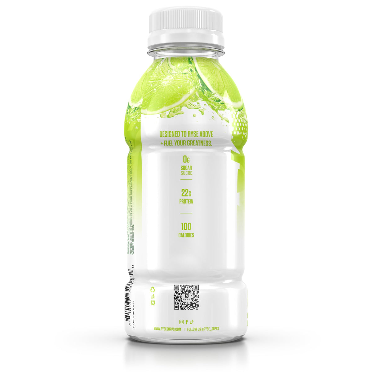 RYSE Clear Protein Drink - Kool-Aid Tropical Punch - 100 Calories, 22g Whey Isolate Protein Shake, Sugar-Free, 0g Fat & Lactose-Free - Refreshing Ready-to-Drink Beverage - 16.9 fl oz Bottles (12-Pack)