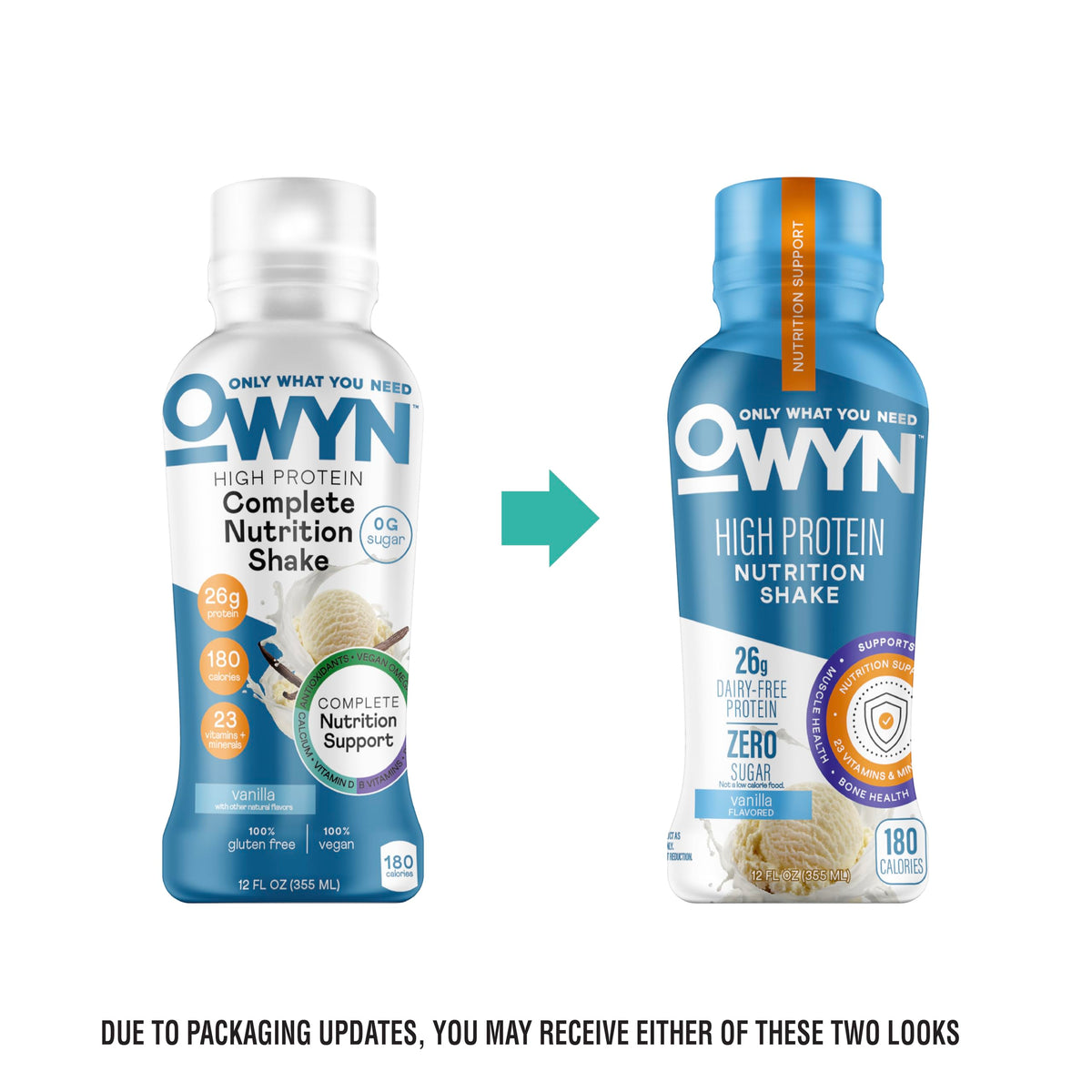 OWYN Only What You Need 26g High Protein Shake, Variety Pack, 12 Ct