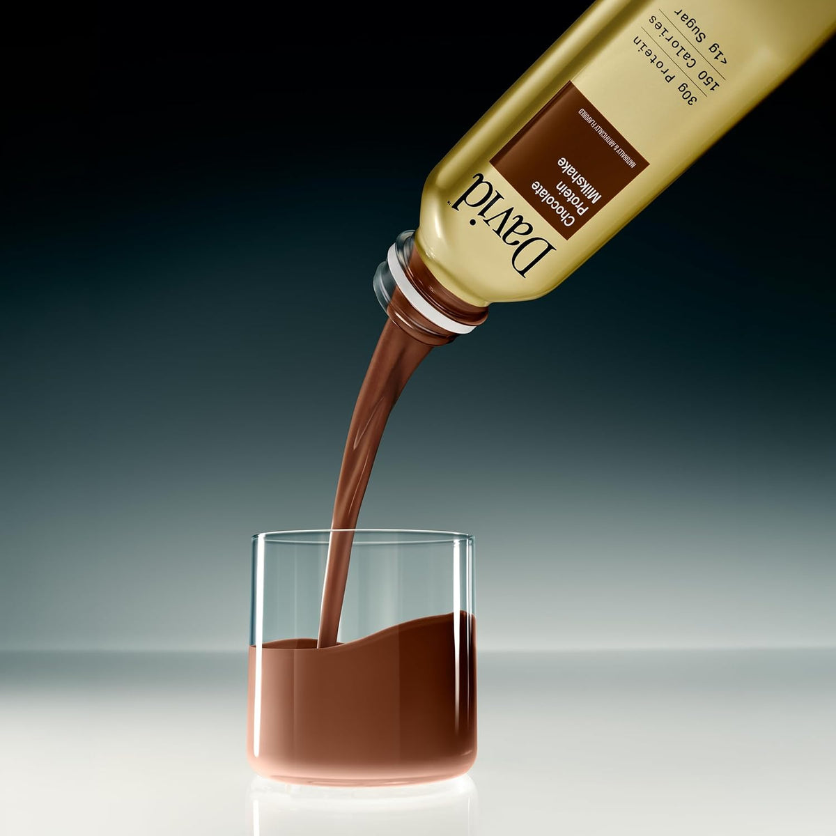 David Chocolate Protein Shake, 30g Protein, Ready to Drink, 12 fl oz, 12 Ct