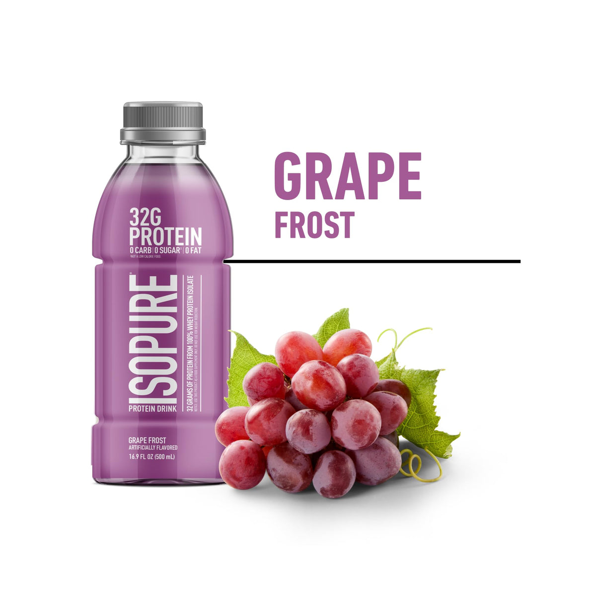 Isopure Zero Carb Clear Protein Drink, Green Tea 12 Count