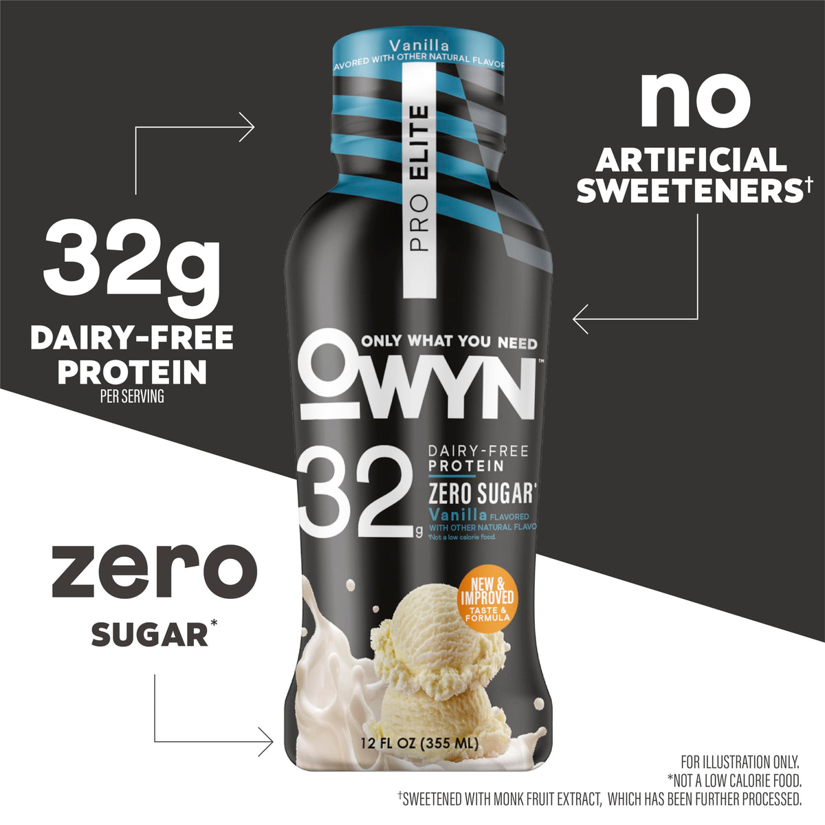 OWYN Only What You Need 32g Chocolate Flavored Protein Shake, 12 Ct