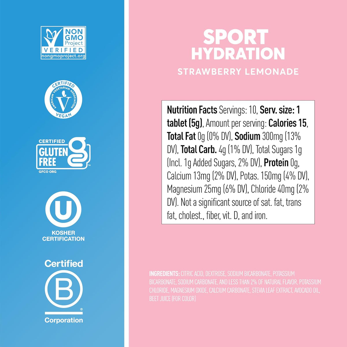 Nuun Sport Electrolyte Tablets with Magnesium, Calcium, Potassium, Chloride & Sodium, Gluten Free & Vegan, Mixed Flavors, 6 Pack (60 Servings Total)