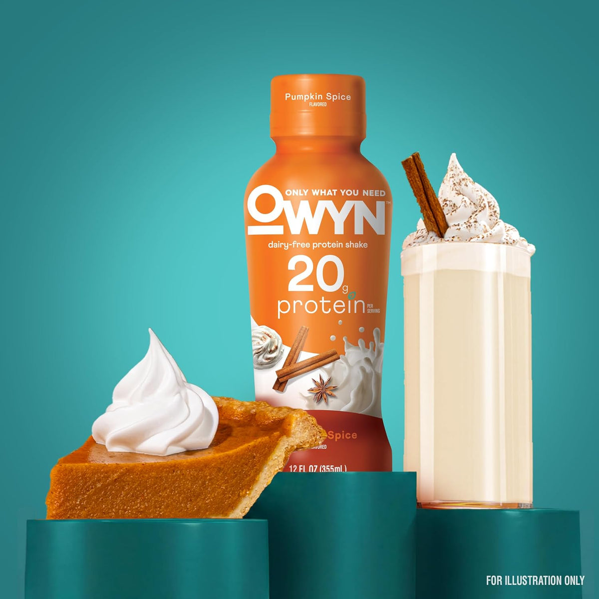 OWYN Only What You Need Dark Chocolate Flavored 20g Protein Shake, 12 Ct
