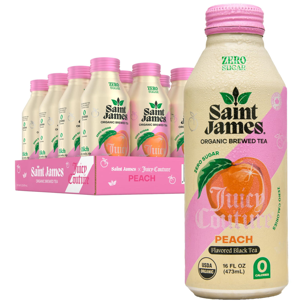Saint James Iced Tea - Organic Tea, Party Variety Pack, 12 Pack