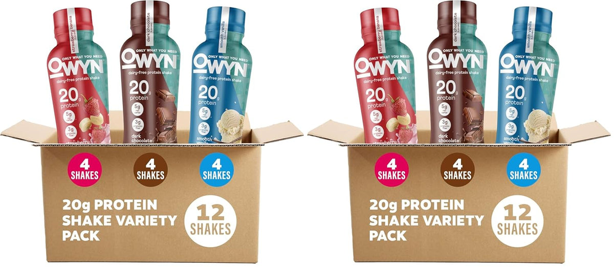 OWYN Only What You Need Dark Chocolate Flavored 20g Protein Shake, 12 Ct