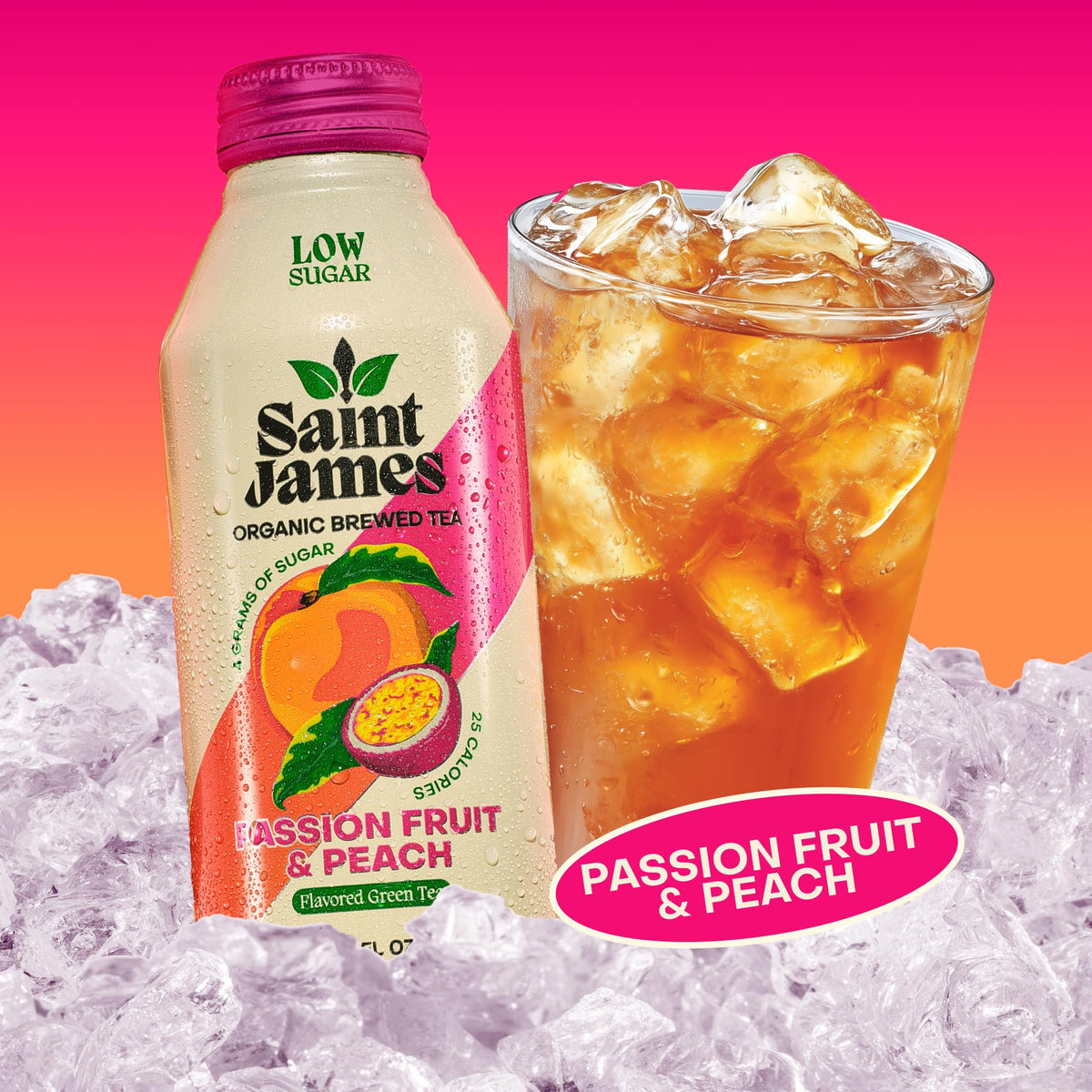 Saint James Iced Tea - Organic Tea, Party Variety Pack, 12 Pack