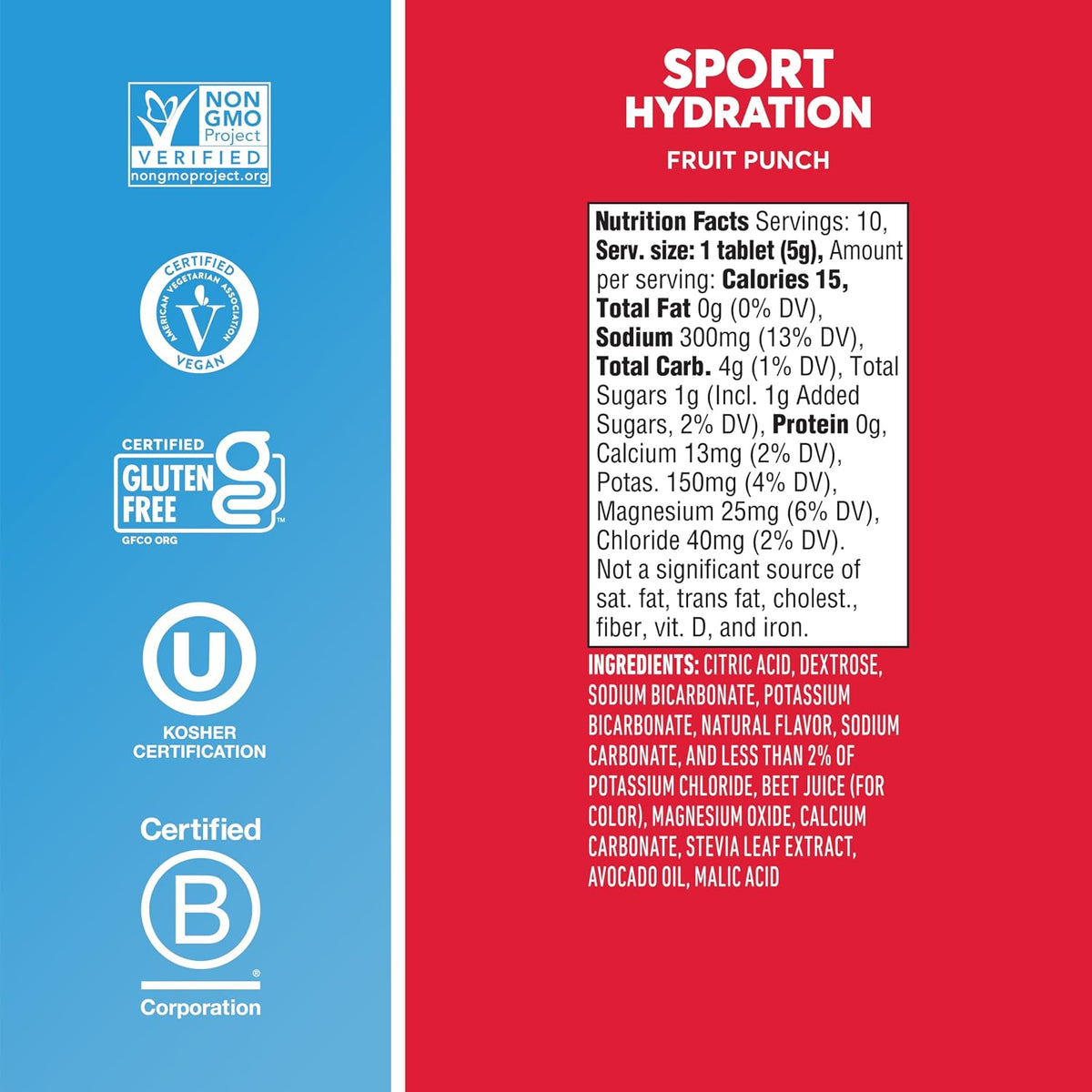 Nuun Sport Electrolyte Tablets with Magnesium, Calcium, Potassium, Chloride & Sodium, Gluten Free & Vegan, Mixed Flavors, 6 Pack (60 Servings Total)