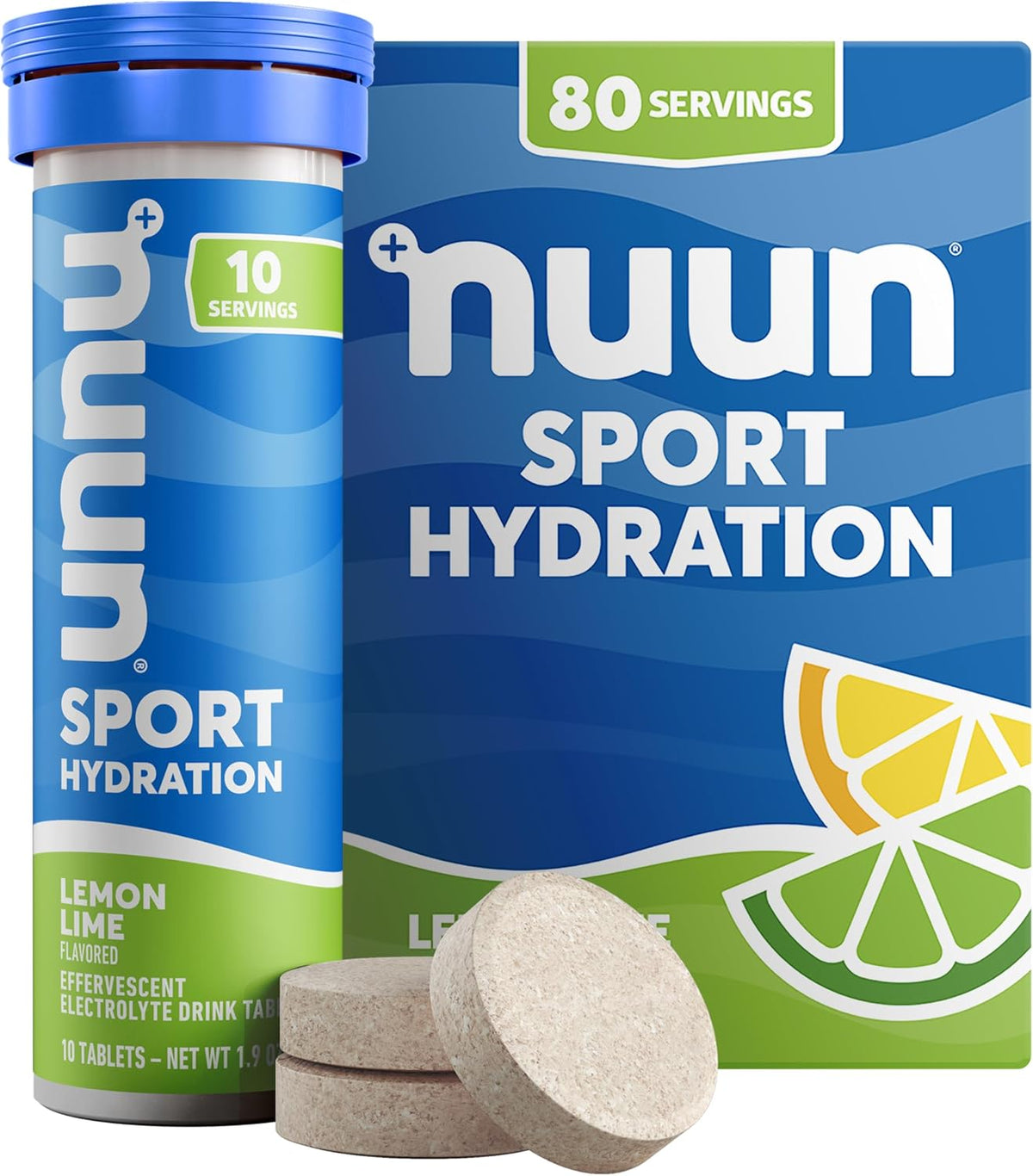 Nuun Sport Electrolyte Tablets with Magnesium, Calcium, Potassium, Chloride & Sodium, Gluten Free & Vegan, Mixed Flavors, 6 Pack (60 Servings Total)