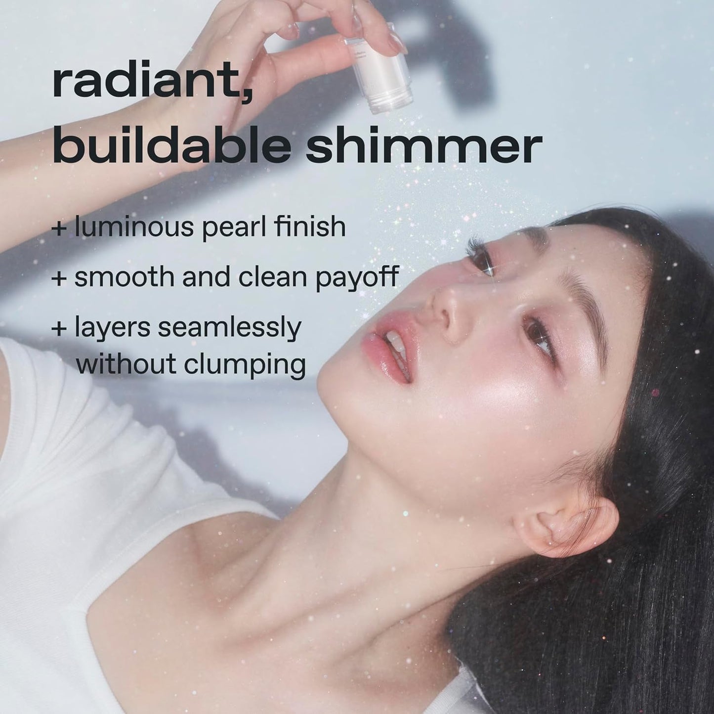glow seasoning highlighter | luminous loose-powder highlighter | ultra-fine particles for pore-blurring smooth skin | precision seasoning jar for controlled application | 0.11 fl oz × 3 ea