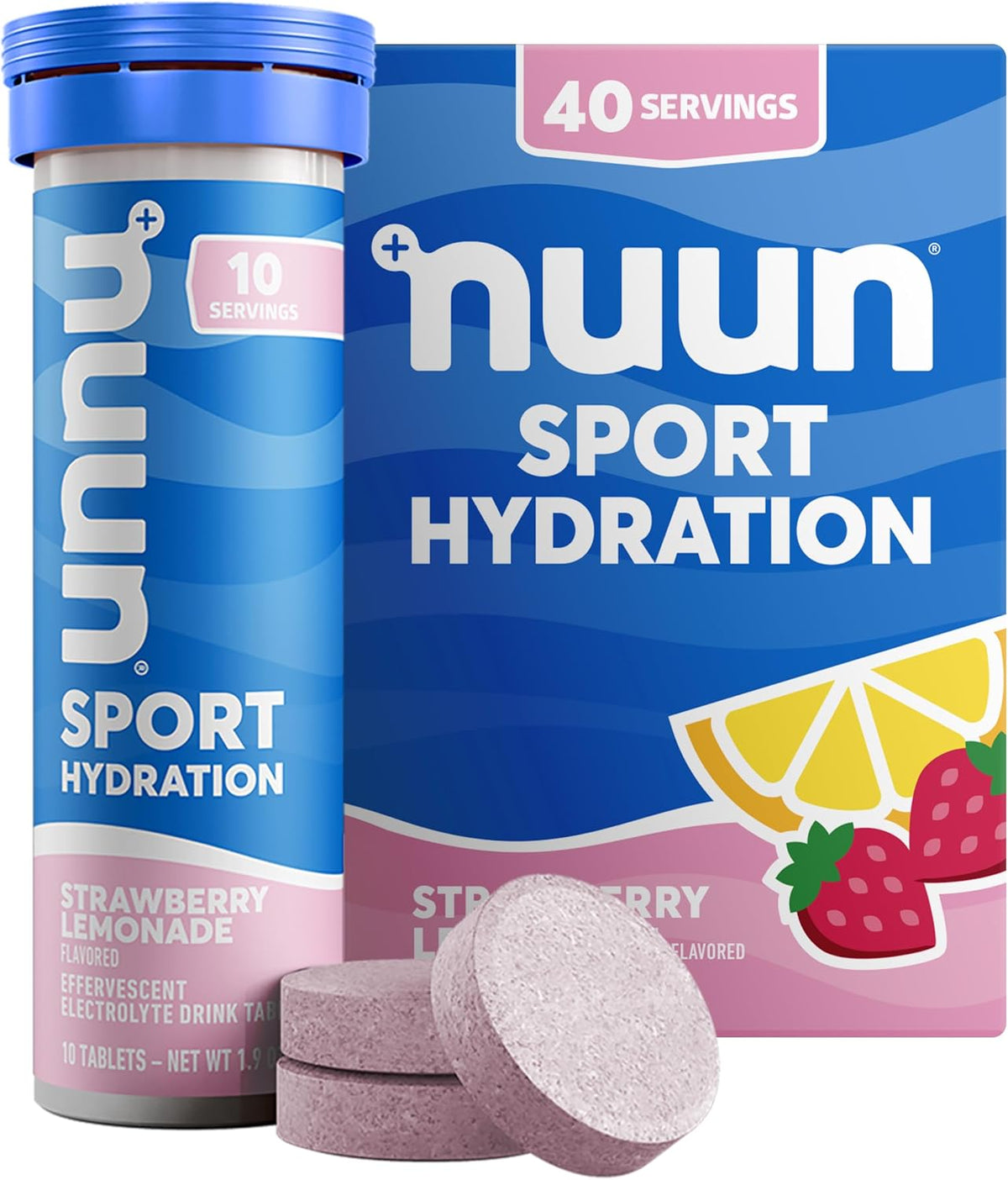 Nuun Sport Electrolyte Tablets with Magnesium, Calcium, Potassium, Chloride & Sodium, Gluten Free & Vegan, Mixed Flavors, 6 Pack (60 Servings Total)