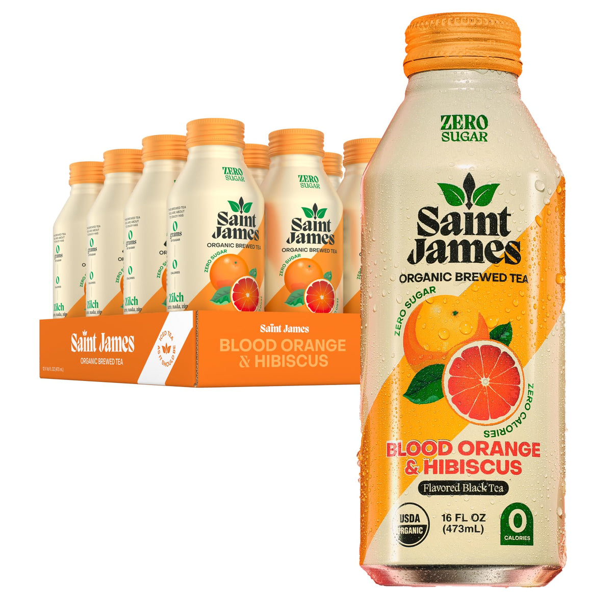 Saint James Iced Tea - Organic Tea, Party Variety Pack, 12 Pack