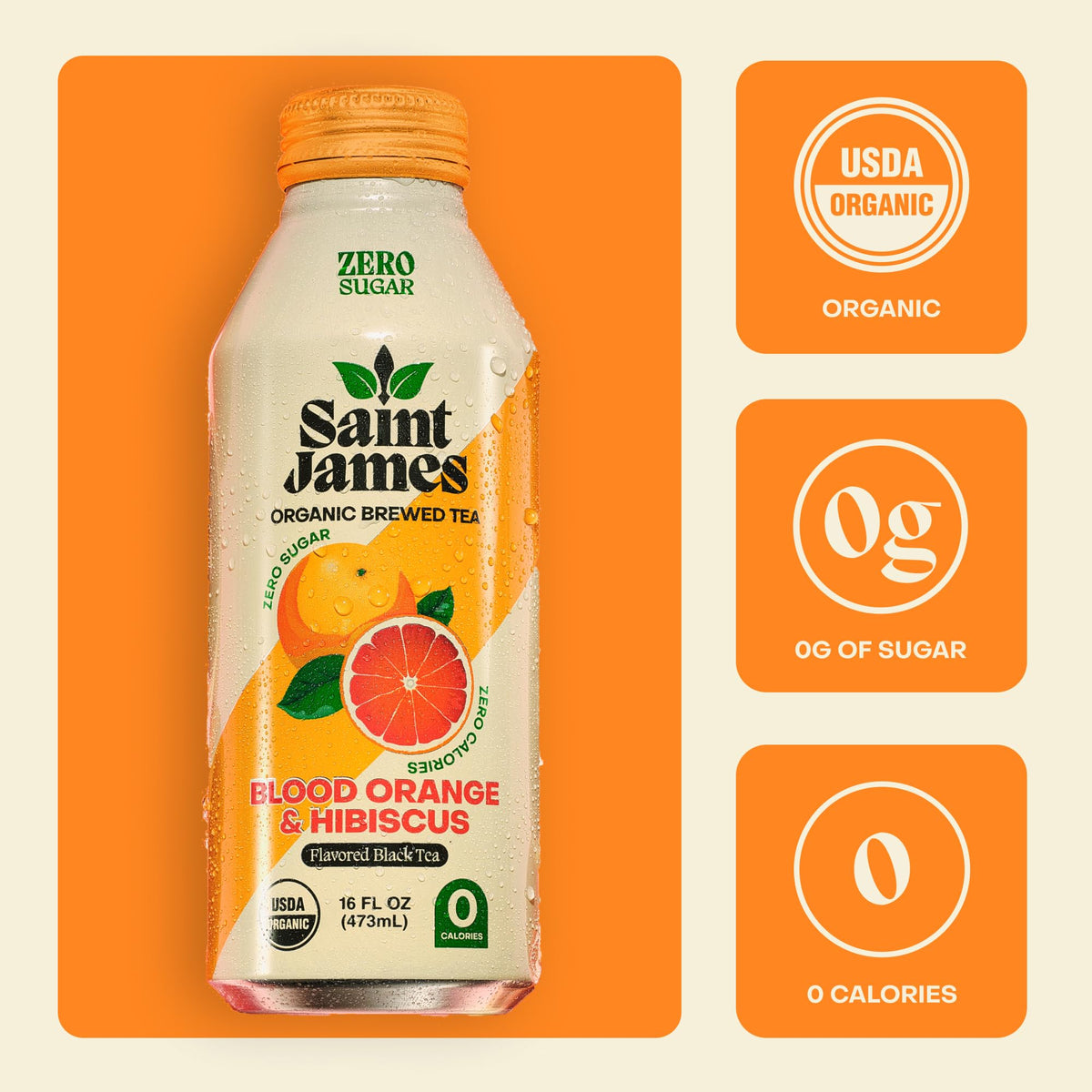 Saint James Iced Tea - Organic Tea, Party Variety Pack, 12 Pack