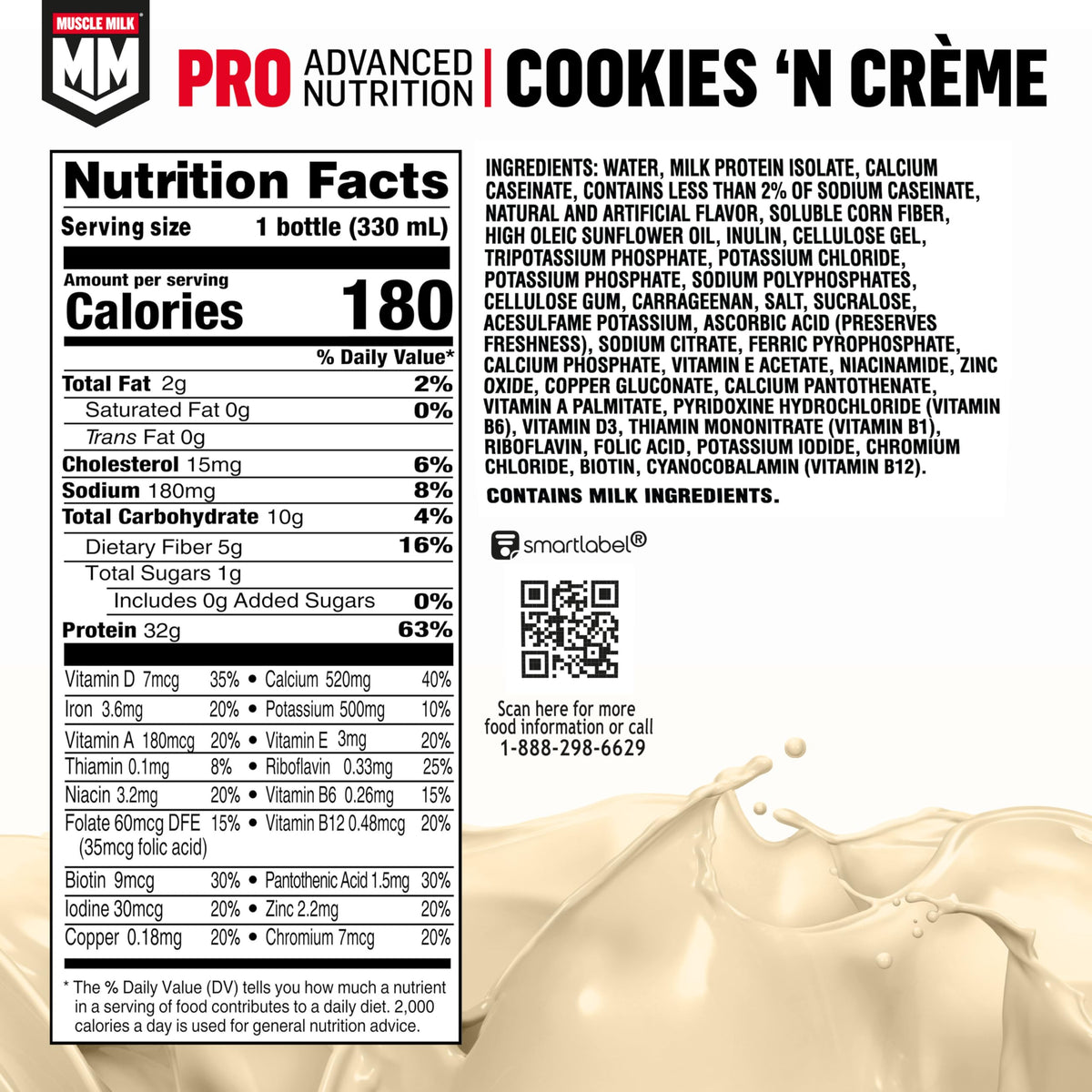 Muscle Milk Pro Series Protein Shake, Knockout Chocolate, 32g Protein, 11.16 Fl Oz (Pack of 12)