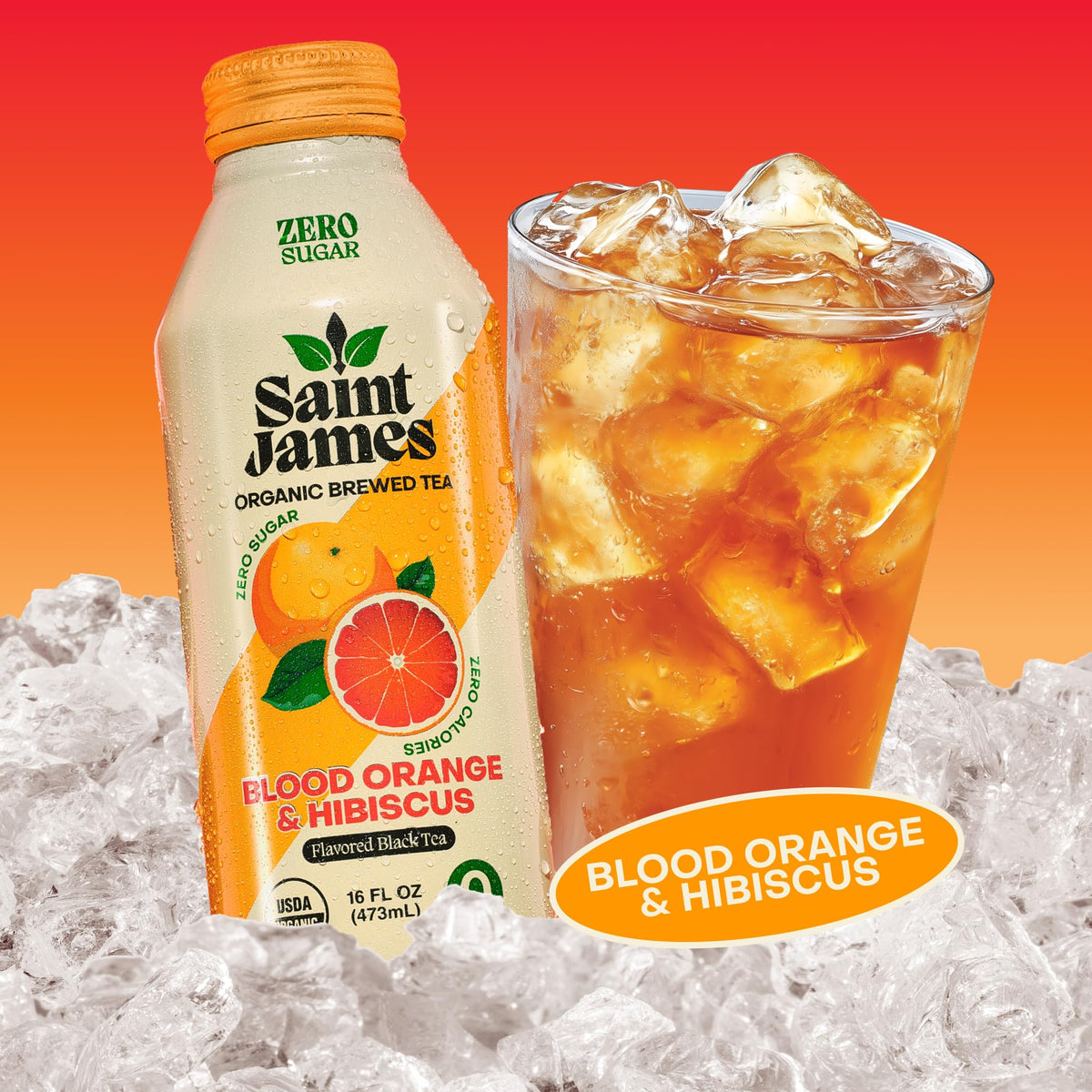 Saint James Iced Tea - Organic Tea, Party Variety Pack, 12 Pack