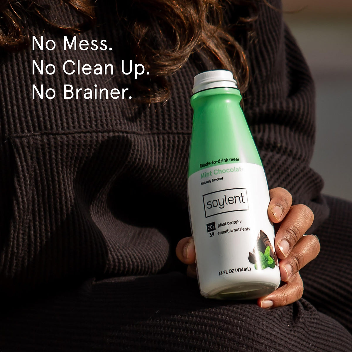 Soylent Original Meal Replacement Shake, Ready-to-Drink Plant Based Protein Drink, Contains 20g Complete Vegan Protein and 1g Sugar, 14oz, 12 Pack