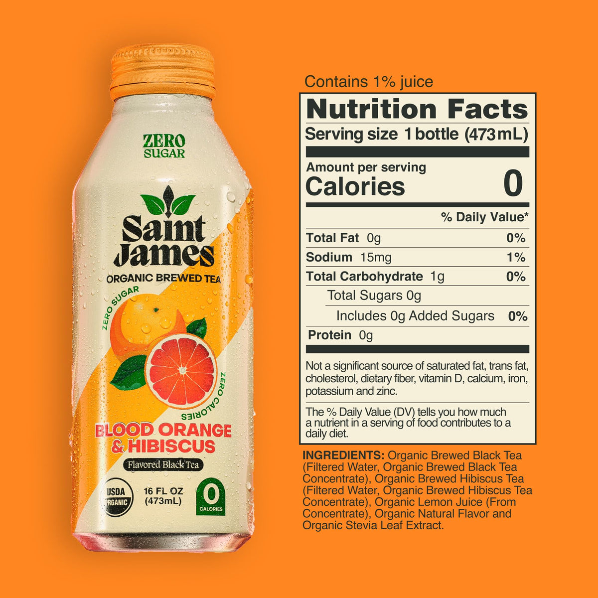 Saint James Iced Tea - Organic Tea, Party Variety Pack, 12 Pack