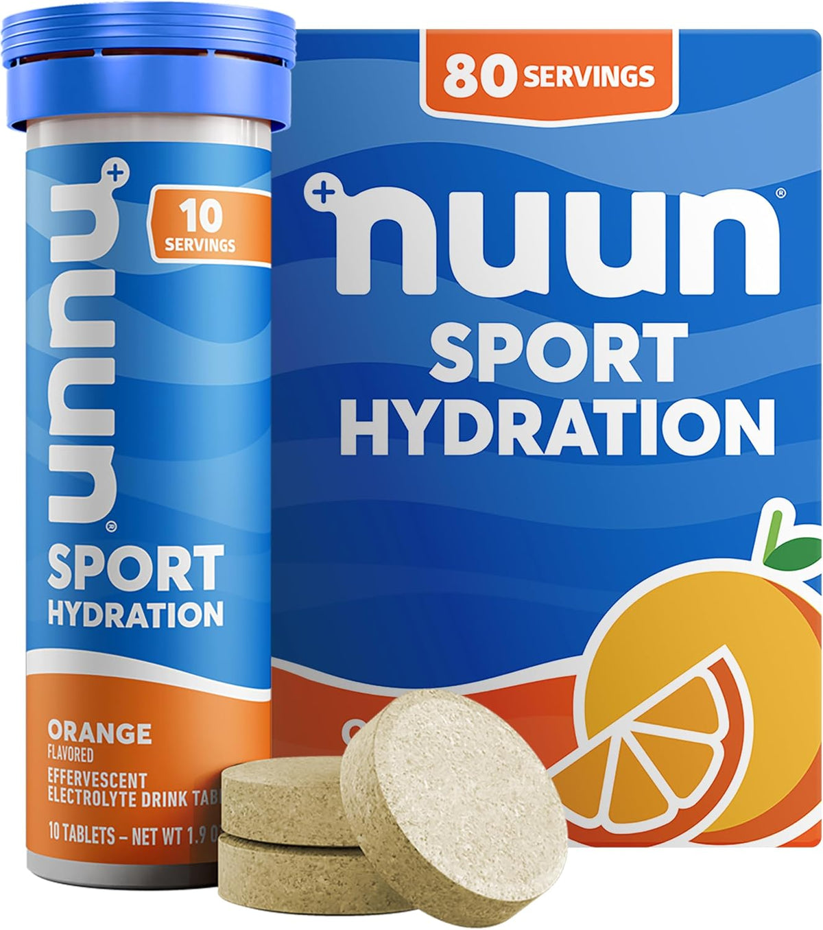 Nuun Sport Electrolyte Tablets with Magnesium, Calcium, Potassium, Chloride & Sodium, Gluten Free & Vegan, Mixed Flavors, 6 Pack (60 Servings Total)