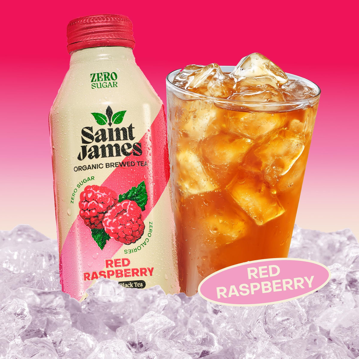 Saint James Iced Tea - Organic Tea, Party Variety Pack, 12 Pack