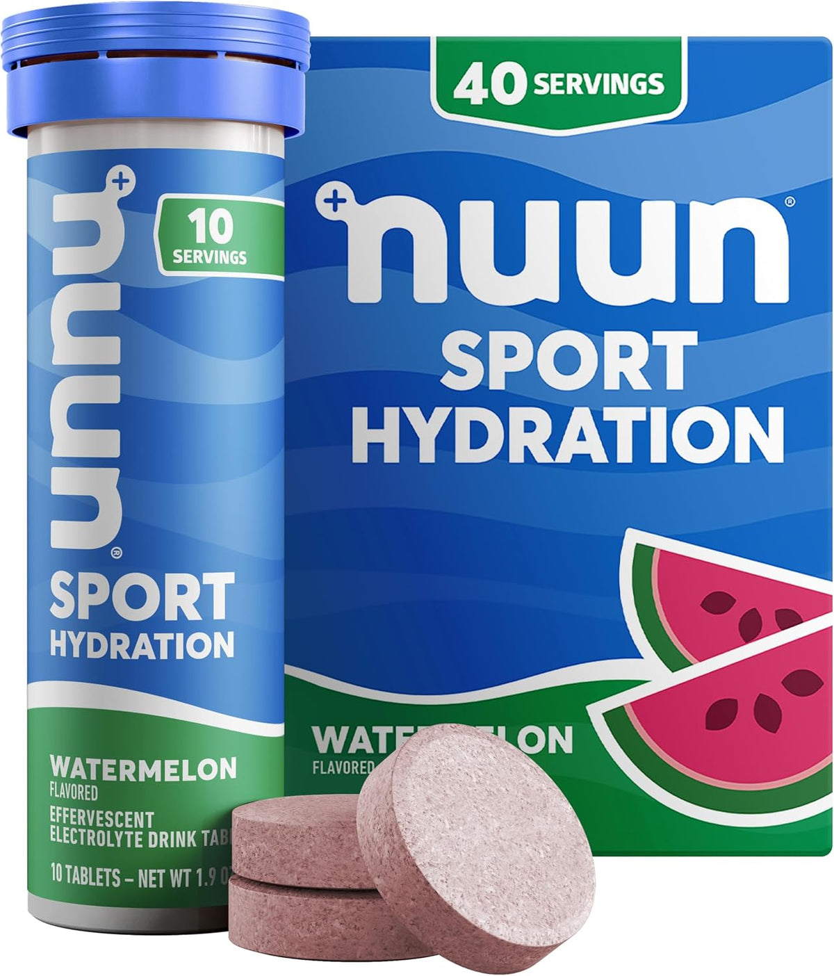 Nuun Sport Electrolyte Tablets with Magnesium, Calcium, Potassium, Chloride & Sodium, Gluten Free & Vegan, Mixed Flavors, 6 Pack (60 Servings Total)