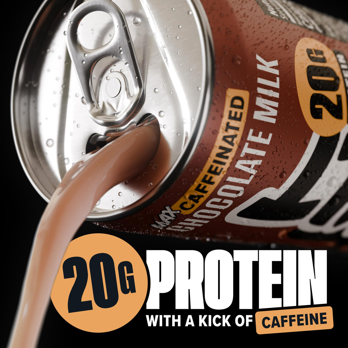 Spylt High Protein Cookies & Cream Milk with 60mg Caffeine & 20g Protein - 90 Calories, Ready to Drink, Sugar Free, Lactose Free Milk, Perfect for Workout Recovery & Afternoon Pick Me Up - 12 Count - Packaging May Vary