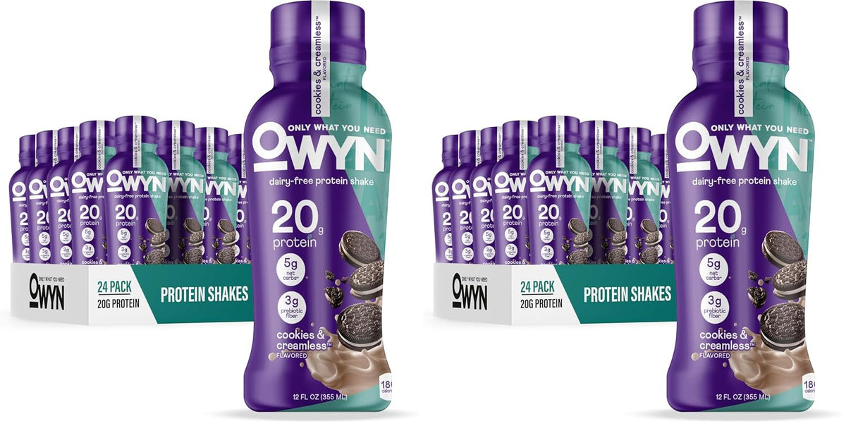 OWYN Only What You Need Dark Chocolate Flavored 20g Protein Shake, 12 Ct